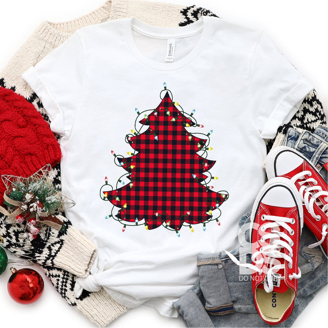 Buffalo Print Christmas Tree