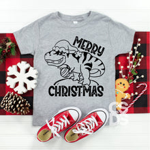 Load image into Gallery viewer, Merry Christmas Dino - YOUTH -
